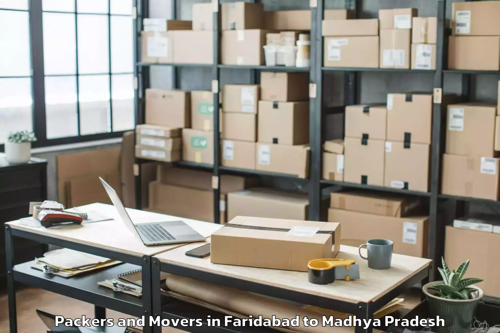 Book Faridabad to Dabra Pichhore Packers And Movers Online